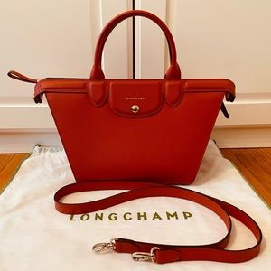LONGCHAMP LE PLIAGE HERITAGE BAG | Terracotta / Orange Leather |Large